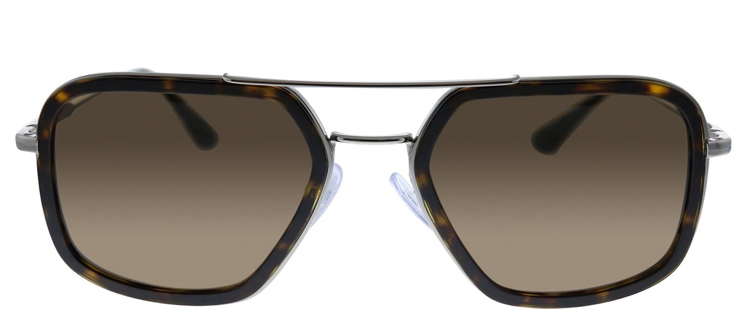 Prada PR 57XS 01A8C1 Square Plastic Havana Sunglasses with Brown Lens sold by Gaffos