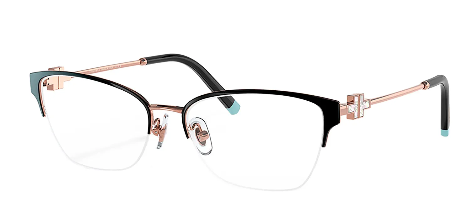 Tiffany & Co. TF 1141 6122 Cat-Eye Metal Black Eyeglasses with Logo Stamped Demo Lenses sold by Gaffos product image thumbnail 2
