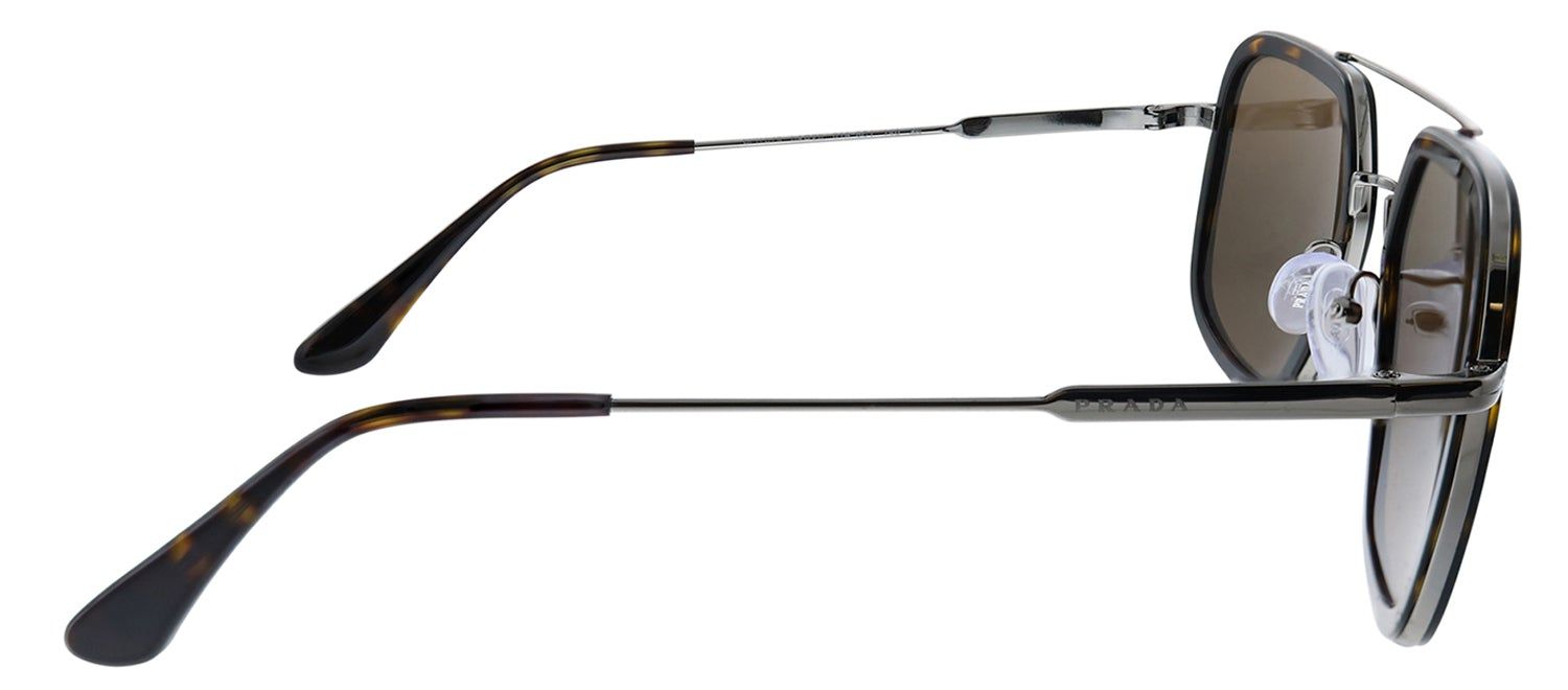 Prada PR 57XS 01A8C1 Square Plastic Havana Sunglasses with Brown Lens sold by Gaffos product image thumbnail 3