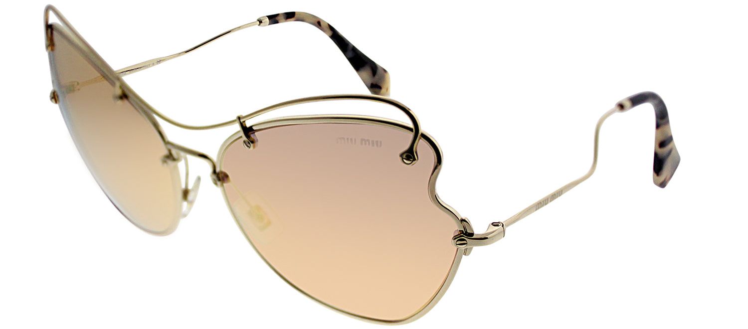 Miu Miu MU 56RS ZVN6S061 Cat-Eye Metal Gold Sunglasses with Rose Gold Mirror Lens sold by Gaffos product image thumbnail 2