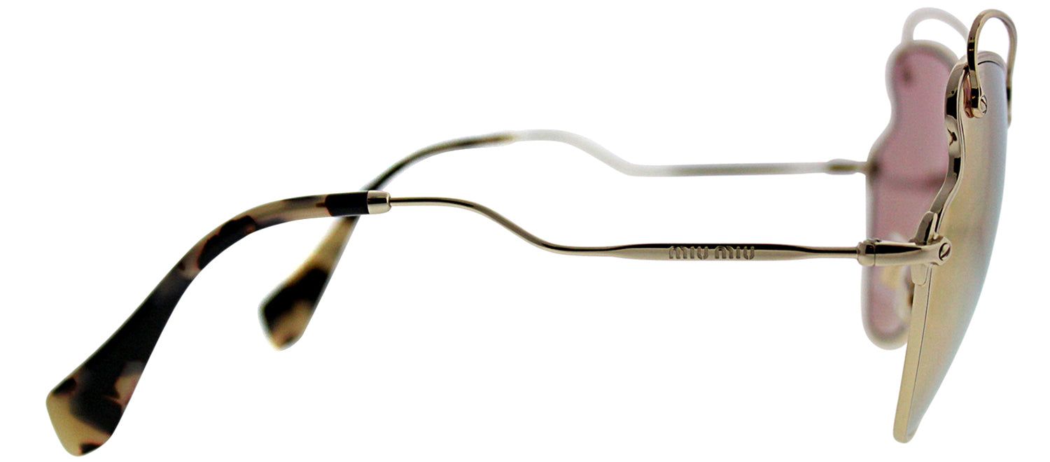 Miu Miu MU 56RS ZVN6S061 Cat-Eye Metal Gold Sunglasses with Rose Gold Mirror Lens sold by Gaffos product image thumbnail 3