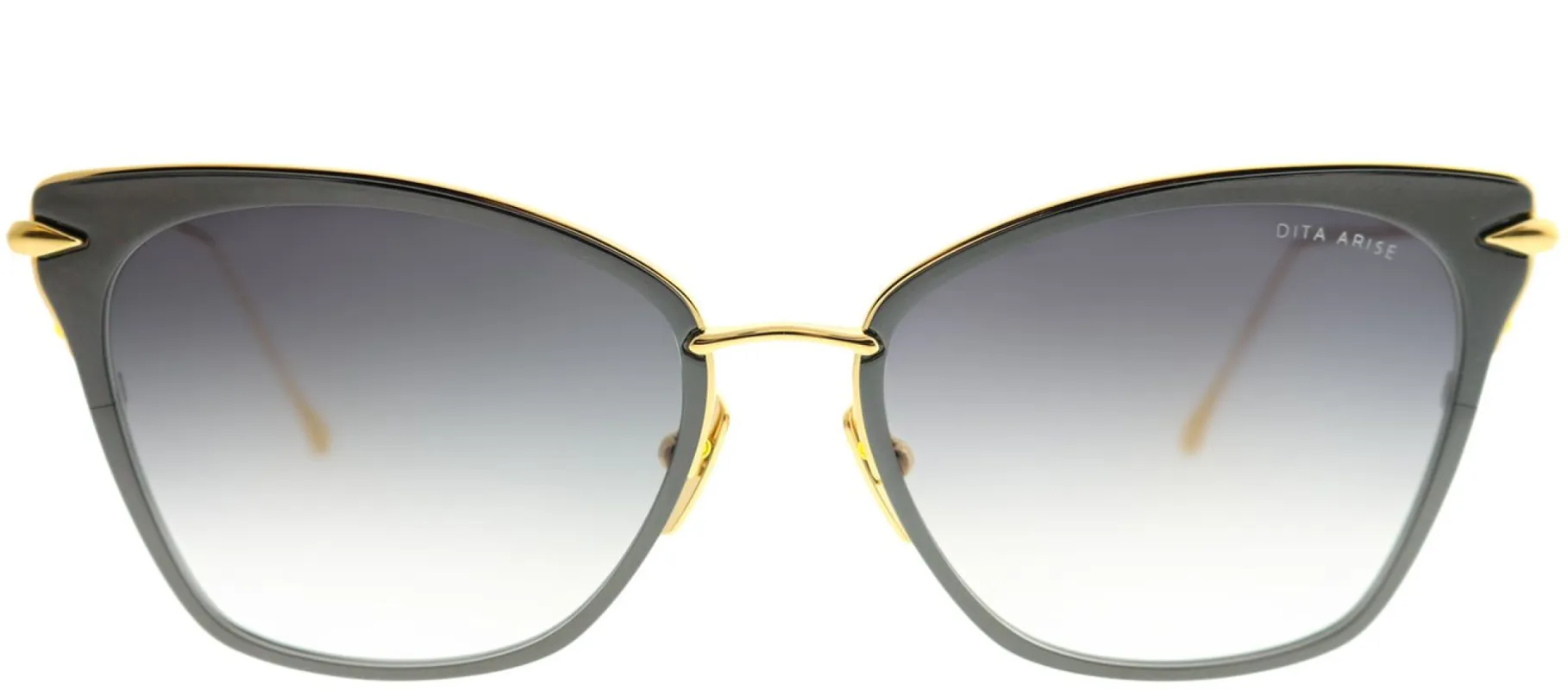Dita DT DRX-3041-A-T-BLK-GLD Cat-Eye Plastic Grey Sunglasses with Dark Grey Gradient AR Lens made by Gaffos