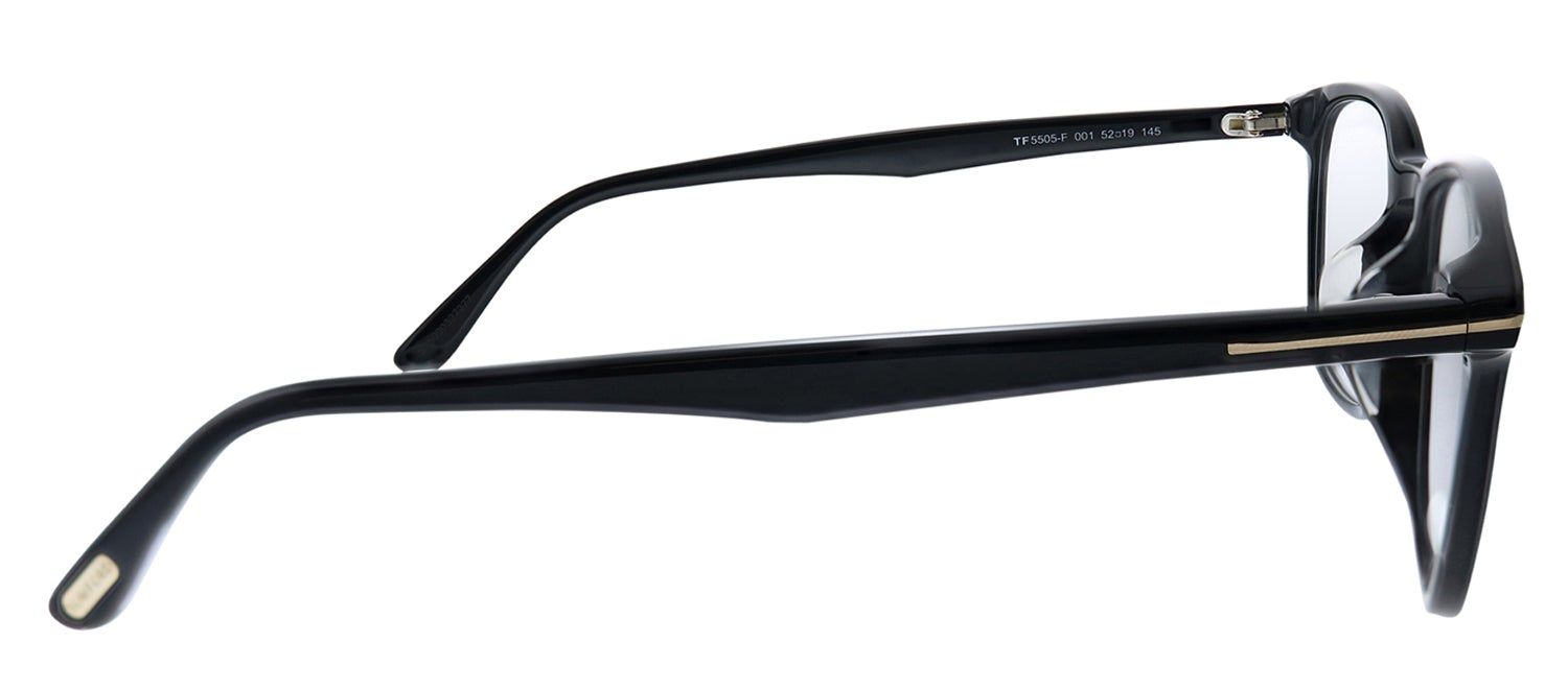Tom Ford FT 5505-F 001 Square Plastic Black Eyeglasses with Demo Lens sold by Gaffos product image thumbnail 3