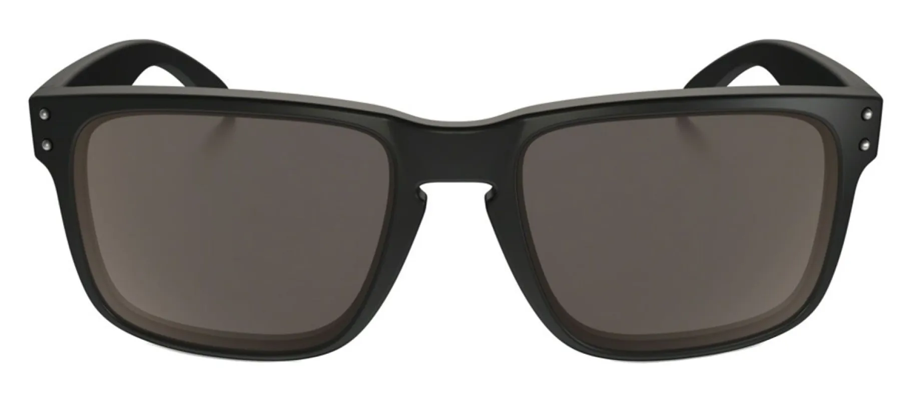 Oakley Holbrook OO 9102 910201 Rectangle Plastic Black Sunglasses with Warm Grey Lens sold by Gaffos