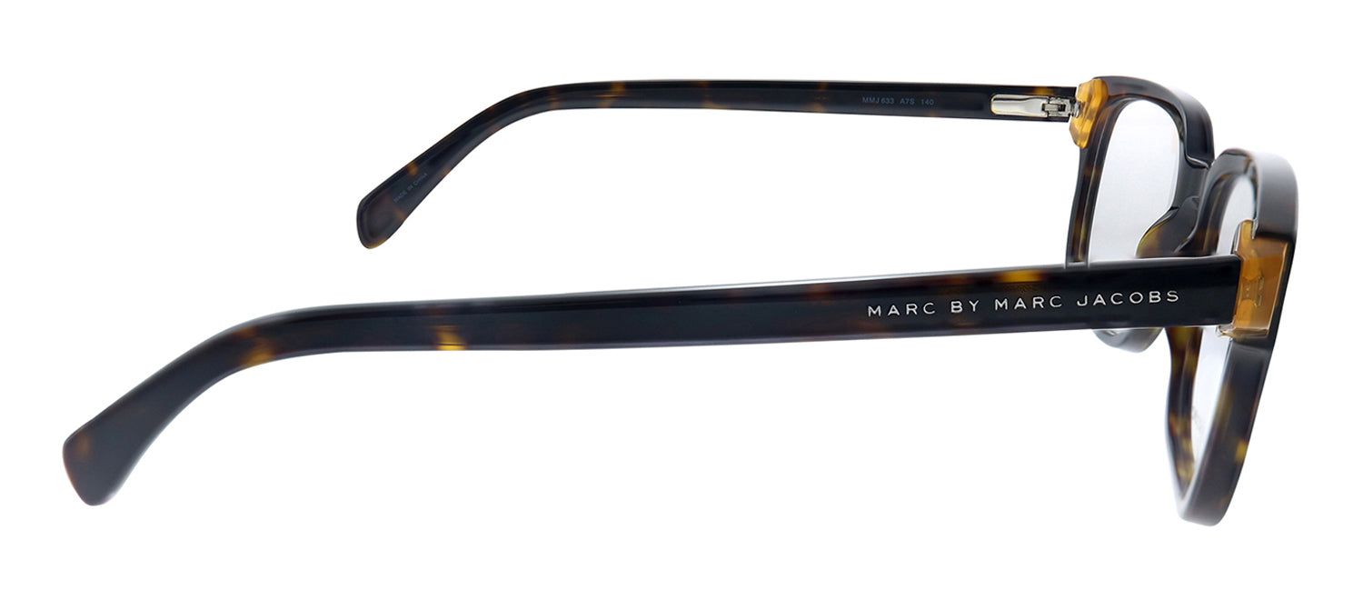 Marc by Marc Jacobs MMJ 633 A7S Rectangle Plastic Havana Eyeglasses with Logo Stamped Demo Lenses sold by Gaffos product image thumbnail 3