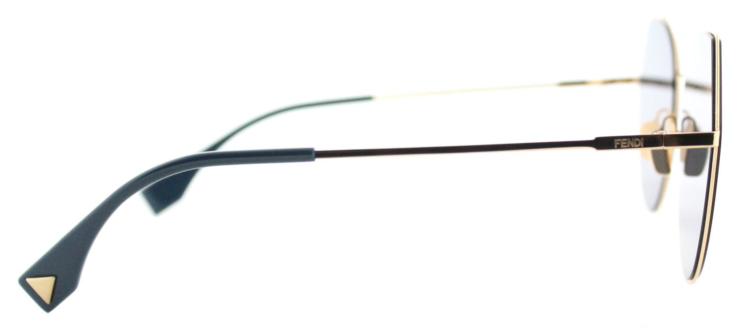 Fendi FF 0194 000 2A Aviator Metal Gold Sunglasses with Blue Mirror Lens sold by Gaffos product image thumbnail 3