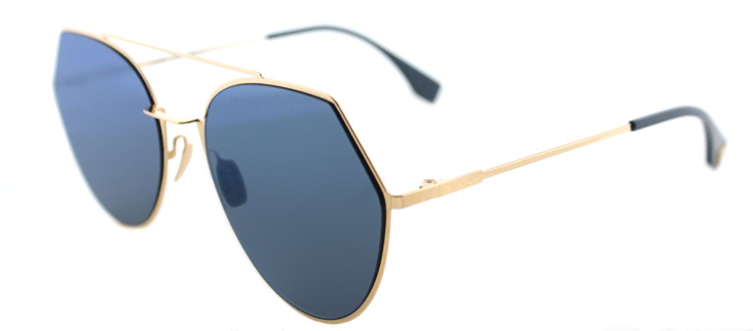 Fendi FF 0194 000 2A Aviator Metal Gold Sunglasses with Blue Mirror Lens sold by Gaffos product image thumbnail 2