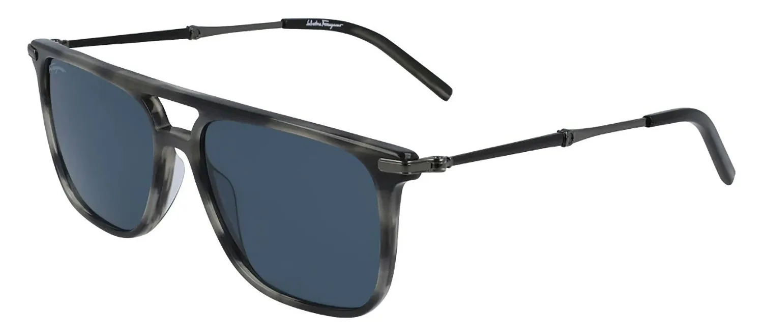 Salvatore Ferragamo SF 966S 003 Square Plastic Grey Sunglasses with Blue Lens sold by Gaffos product image thumbnail 2
