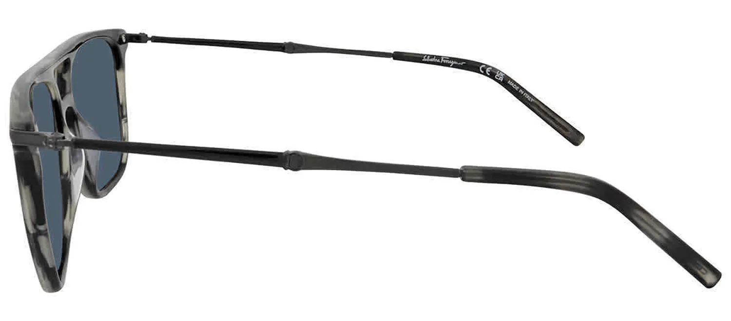 Salvatore Ferragamo SF 966S 003 Square Plastic Grey Sunglasses with Blue Lens sold by Gaffos product image thumbnail 3