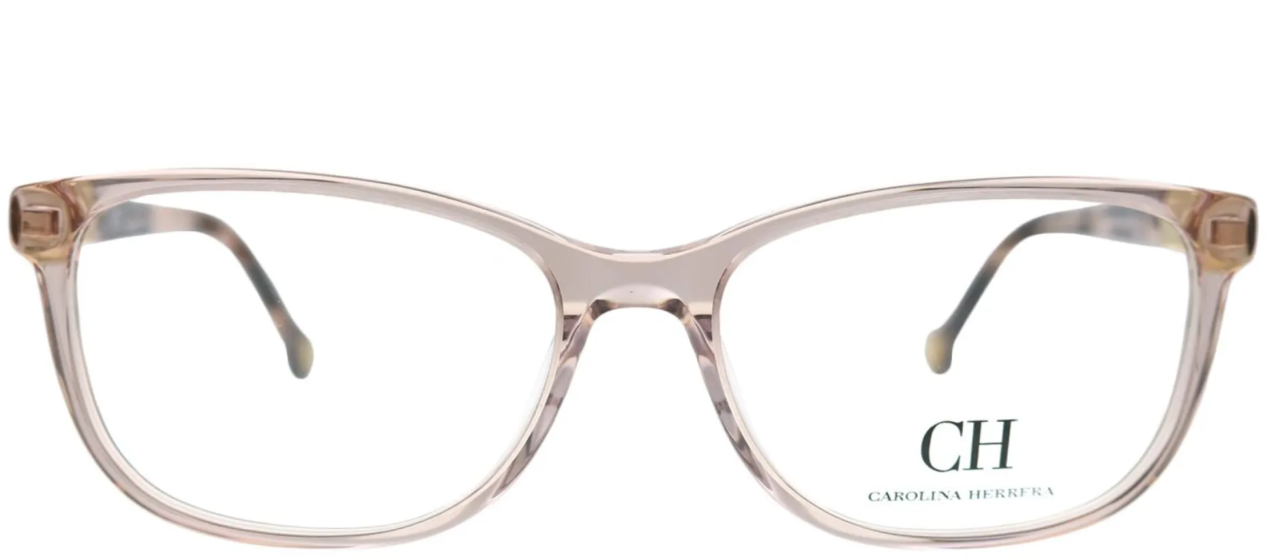 Carolina Herrera VHE 760K 913 Rectangle Plastic Pink Eyeglasses with Demo Lens made by Gaffos