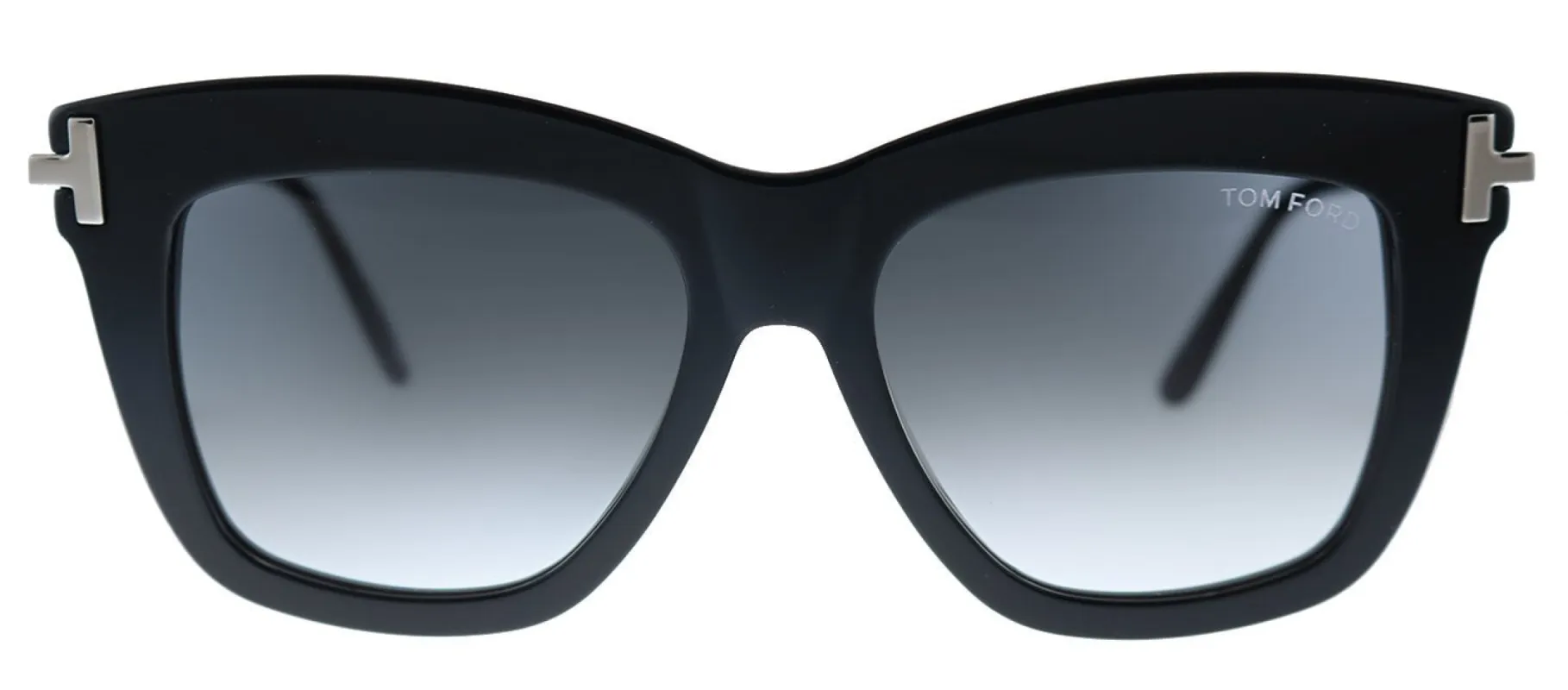 Tom Ford Dasha TF 822 01B Square Plastic Black Sunglasses with Grey Lens sold by Gaffos
