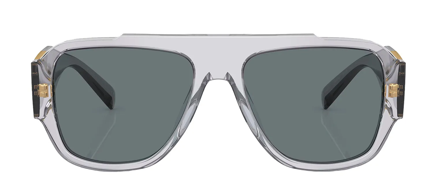 Versace VE 4436U 530580 Pillow Plastic Grey Sunglasses with Blue Lens sold by Gaffos