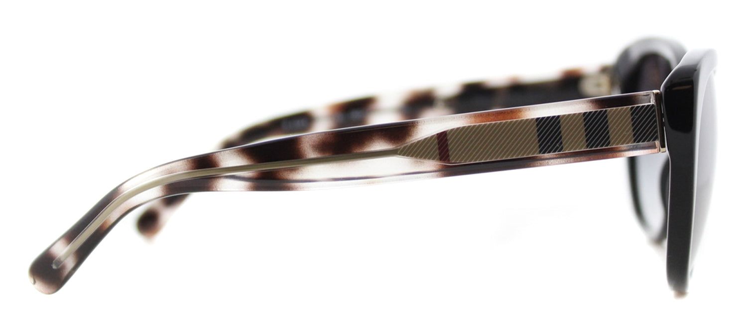 Burberry BE 4224 30018G Cat-Eye Plastic Black Sunglasses with Grey Gradient Lens sold by Gaffos product image thumbnail 3