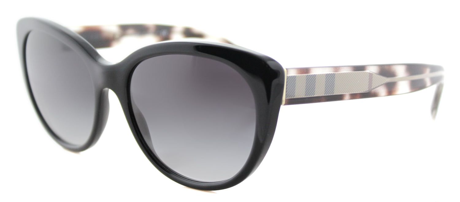 Burberry BE 4224 30018G Cat-Eye Plastic Black Sunglasses with Grey Gradient Lens sold by Gaffos product image thumbnail 2