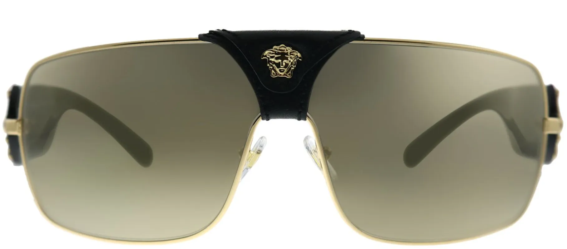 Versace VE 2207Q 1002/5 Square Metal Gold Sunglasses with Gold Mirror Lens sold by Gaffos