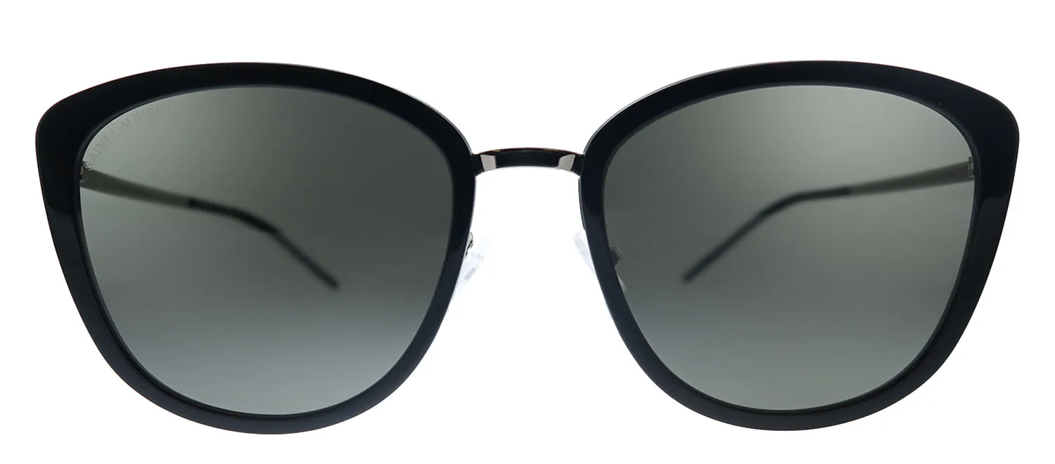 Saint Laurent SLIM SL 377/K 001 Cat-Eye Metal Silver Sunglasses with Grey Lens sold by Gaffos