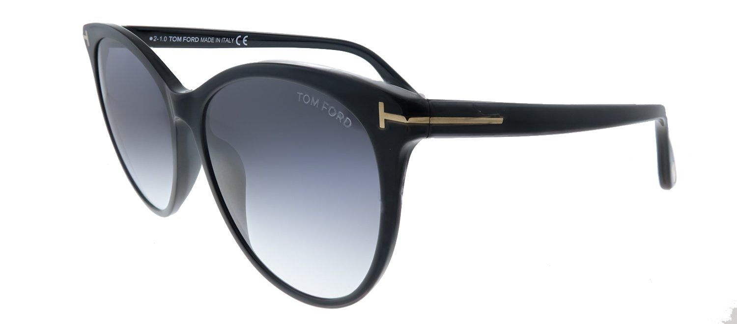 Tom Ford Maxim TF 787 01B Cat-Eye Plastic Shiny Black Sunglasses with Grey Gradient Lens sold by Gaffos product image thumbnail 2