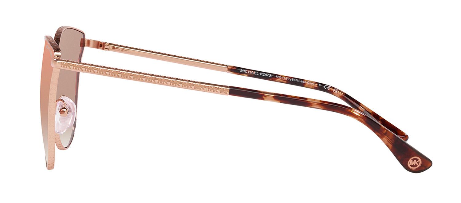 Michael Kors MK 1120 11086F Cat-Eye Metal Gold Sunglasses with Rose Mirror Lens sold by Gaffos product image thumbnail 3