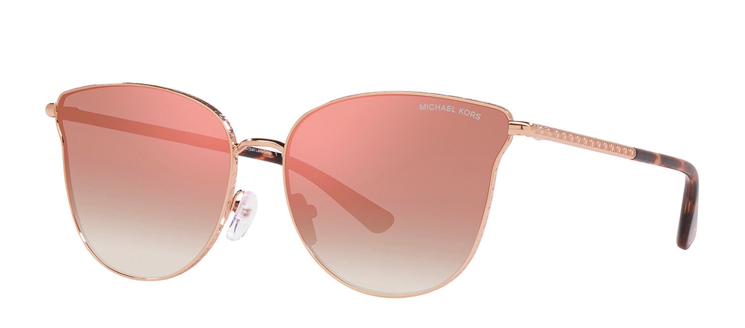 Michael Kors MK 1120 11086F Cat-Eye Metal Gold Sunglasses with Rose Mirror Lens sold by Gaffos product image thumbnail 2