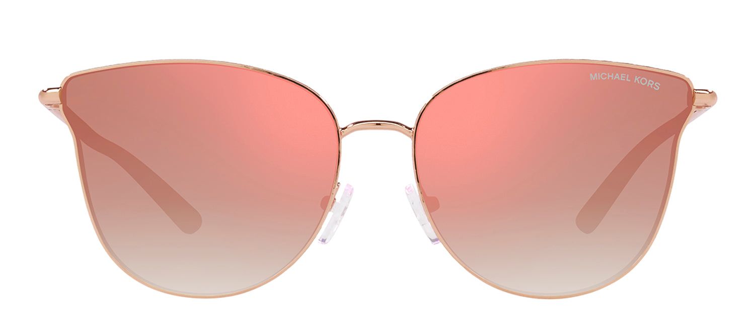 Michael Kors MK 1120 11086F Cat-Eye Metal Gold Sunglasses with Rose Mirror Lens sold by Gaffos