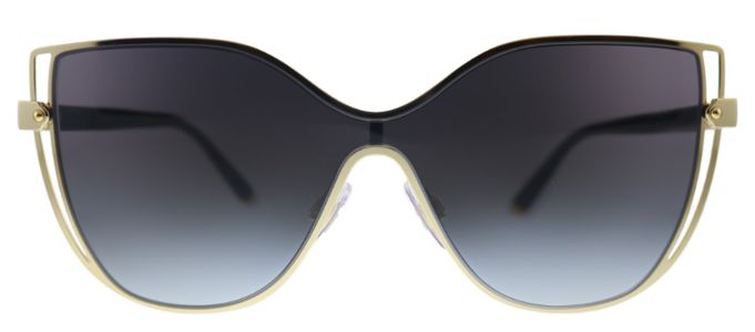 Dolce & Gabbana DG 2236 02/8G Butterfly Metal Gold Sunglasses with Grey Gradient Lens sold by Gaffos