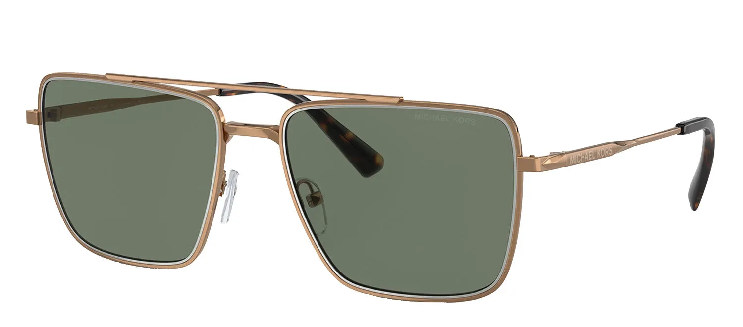 Michael Kors MK 1154 18993H Square Metal Gold Sunglasses with Green Lens sold by Gaffos product image thumbnail 2