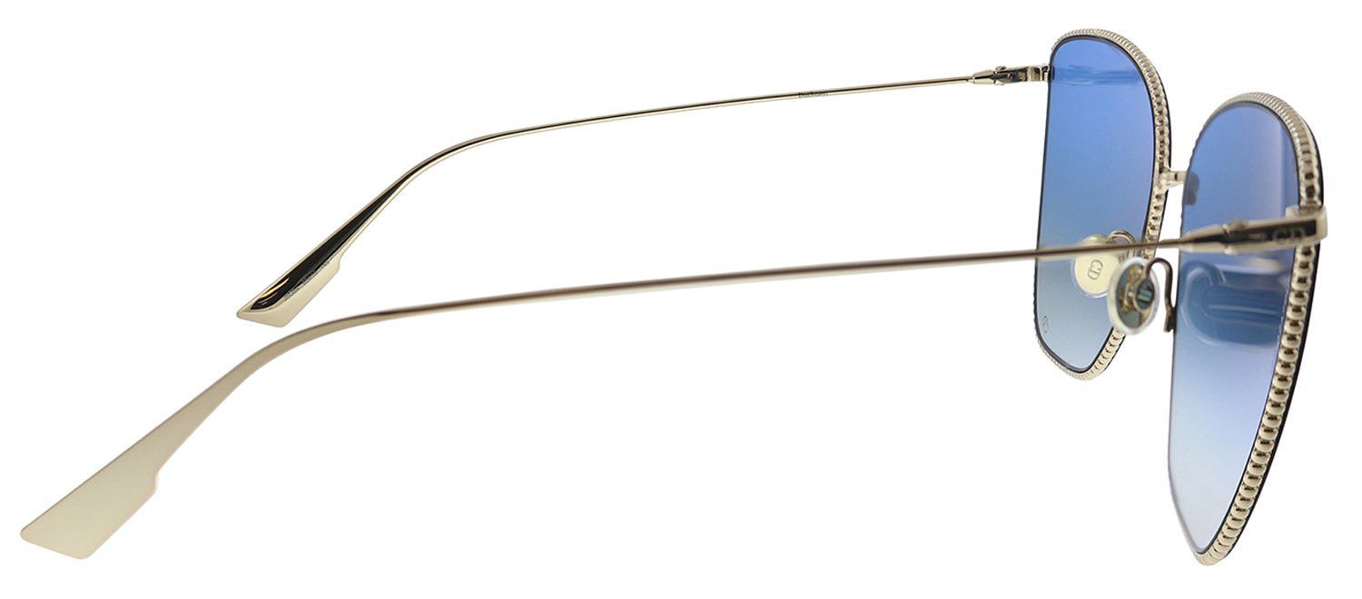 Dior CD DIORSOCIETY1 J5G Butterfly Metal Gold Sunglasses with Blue Gradient Lens sold by Gaffos product image thumbnail 3