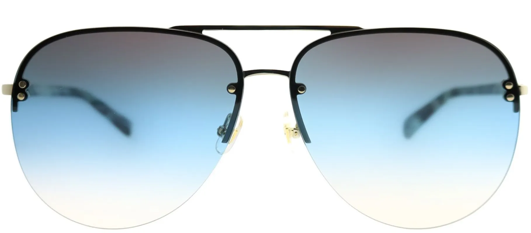 Kate Spade KS Jakayla JBW 98 Aviator Metal Gold Sunglasses with Brown Teal Gradient Lens sold by Gaffos