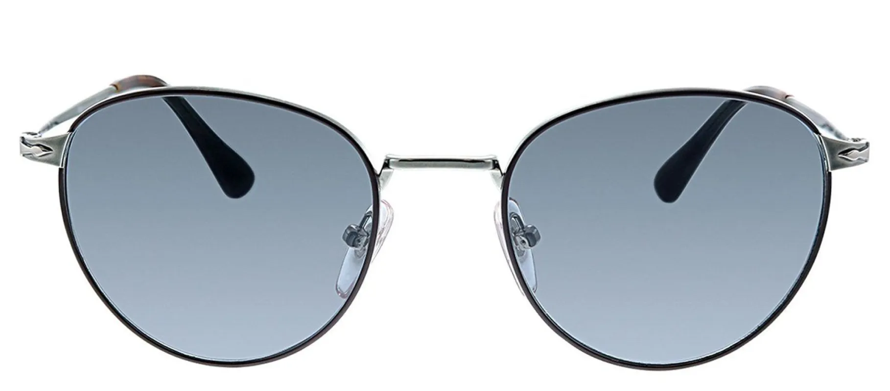 Persol PO 2445S 1085R5 Oval Metal Silver Sunglasses with Grey Lens sold by Gaffos
