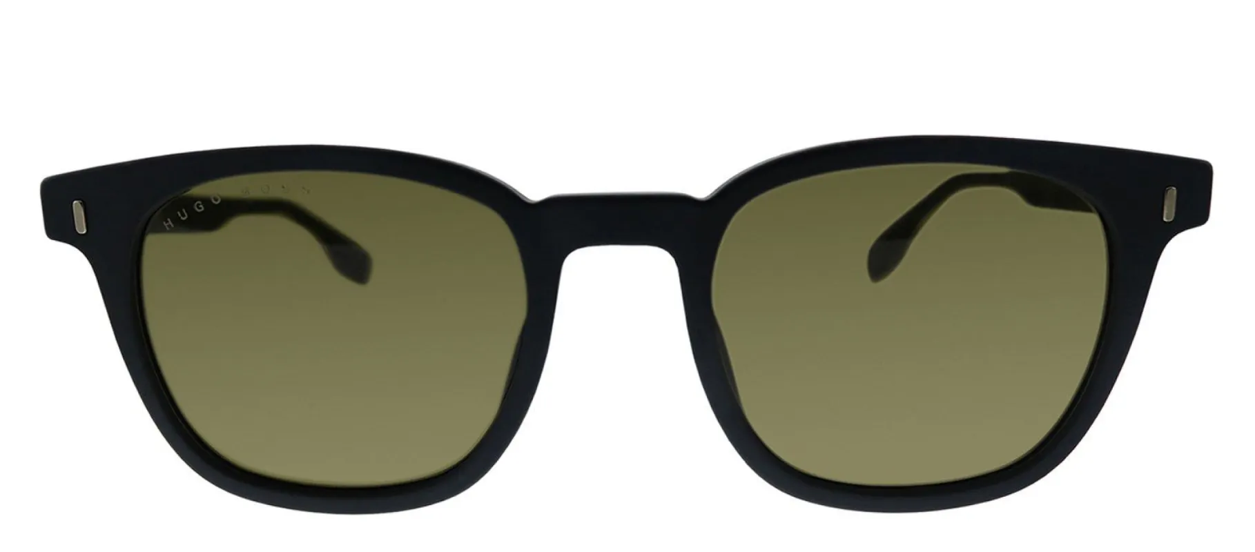 Hugo Boss BOSS 0970/S 003 Rectangle Plastic Black Sunglasses with Brown Lens made by Gaffos