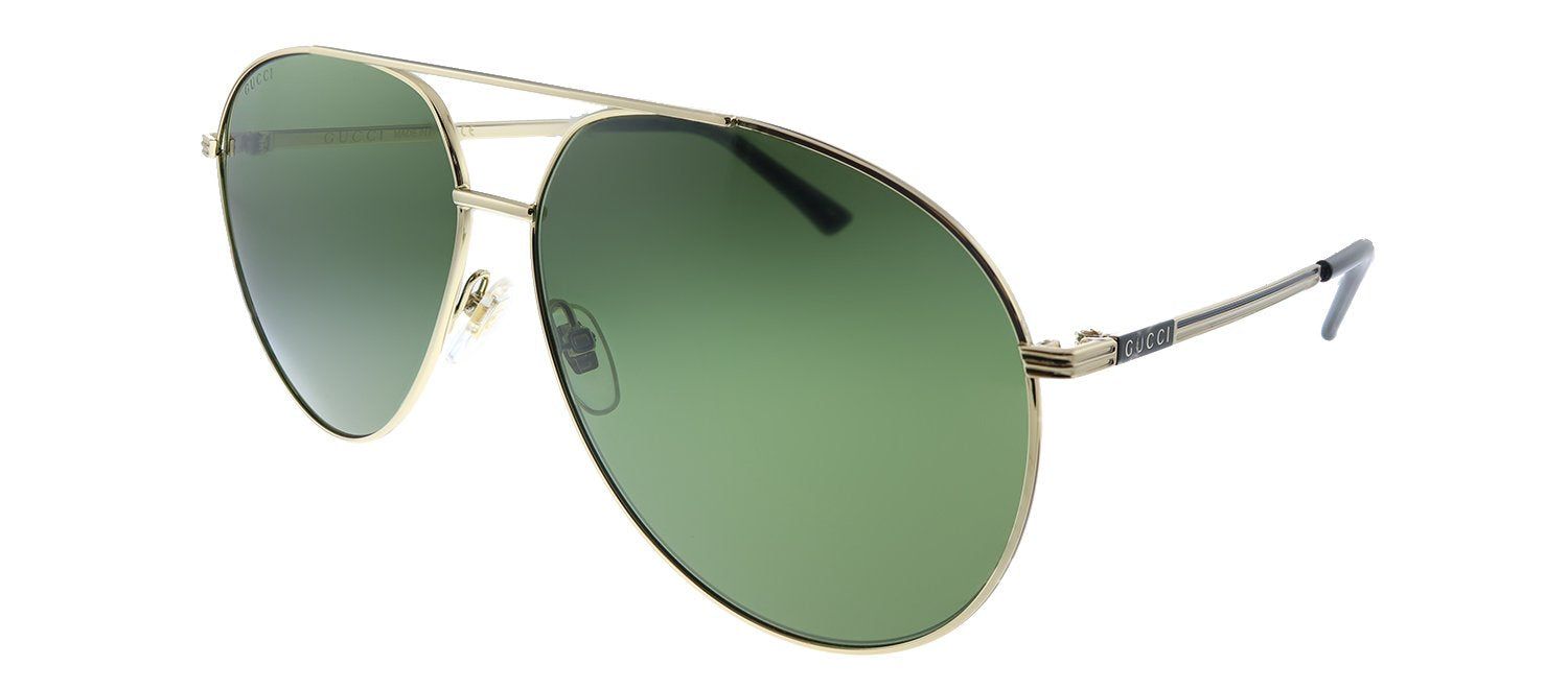 Gucci GG 0832S 002 Aviator Metal Gold Sunglasses with Green Lens sold by Gaffos product image thumbnail 2