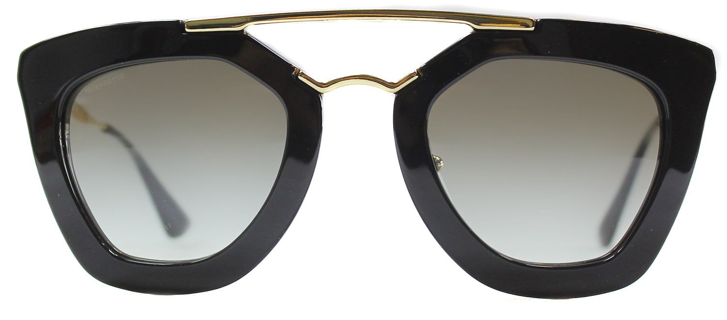 Prada PR 09QS 1AB0A7 Cat-Eye Plastic Black Sunglasses with Grey Gradient Lens sold by Gaffos
