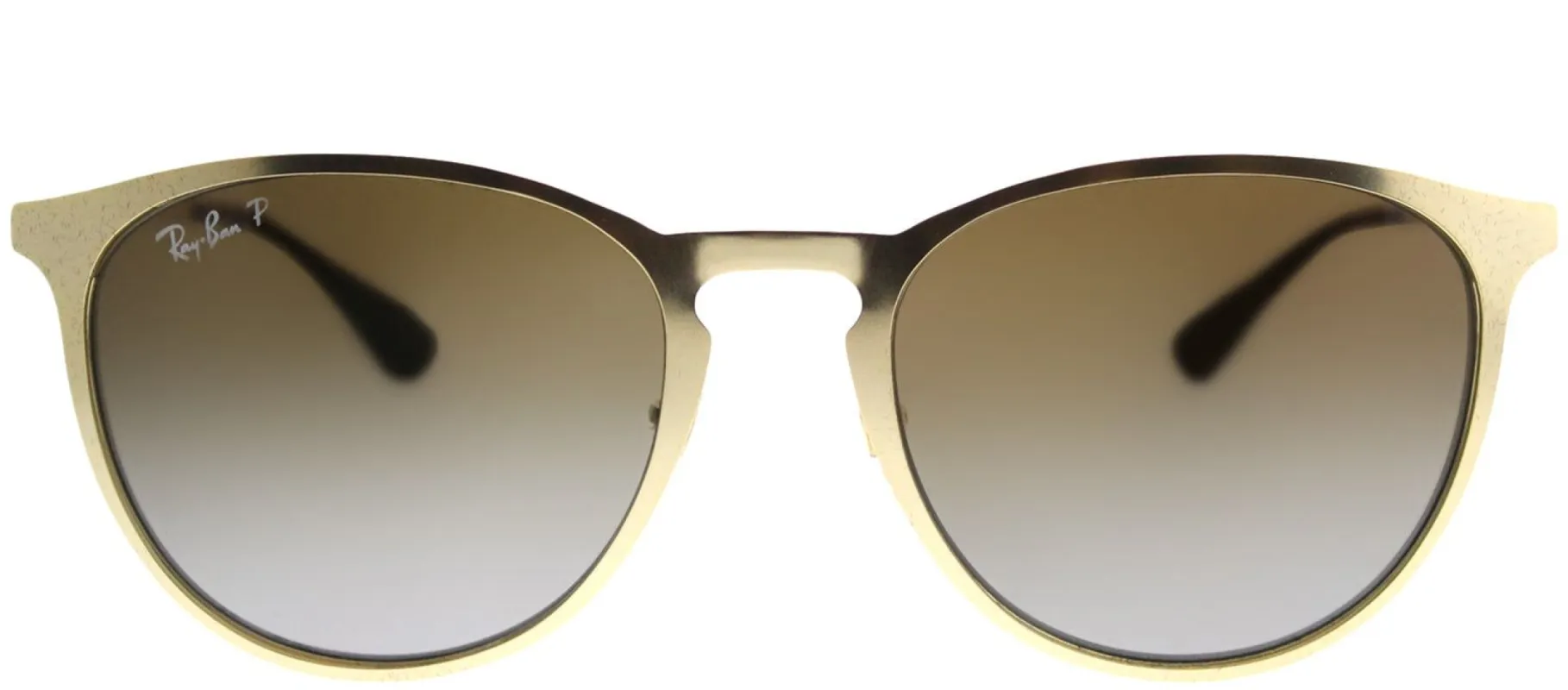 Ray-Ban RB 3539 112/T5 Round Metal Gold Sunglasses with Brown Gradient Polarized Lens sold by Gaffos