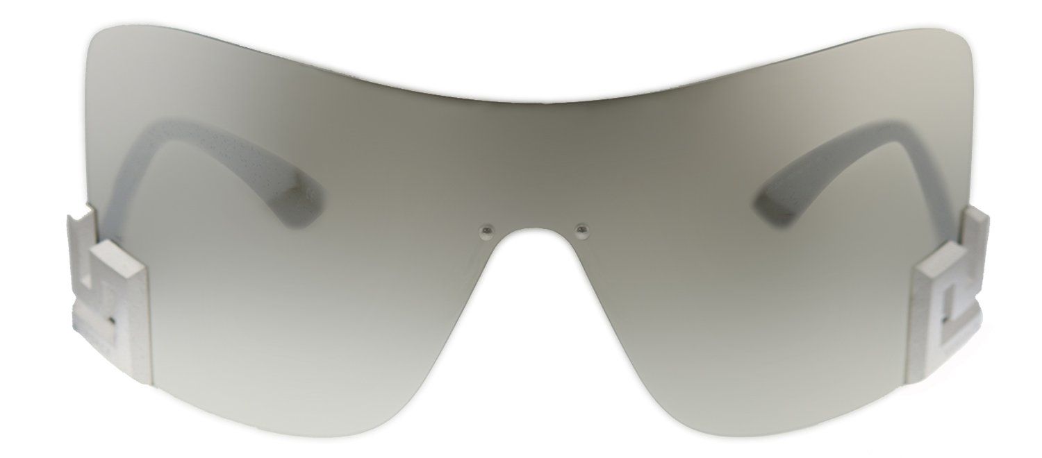 Versace VE 2240 10006G Shield Metal Grey Sunglasses with Silver Mirror Lens sold by Gaffos
