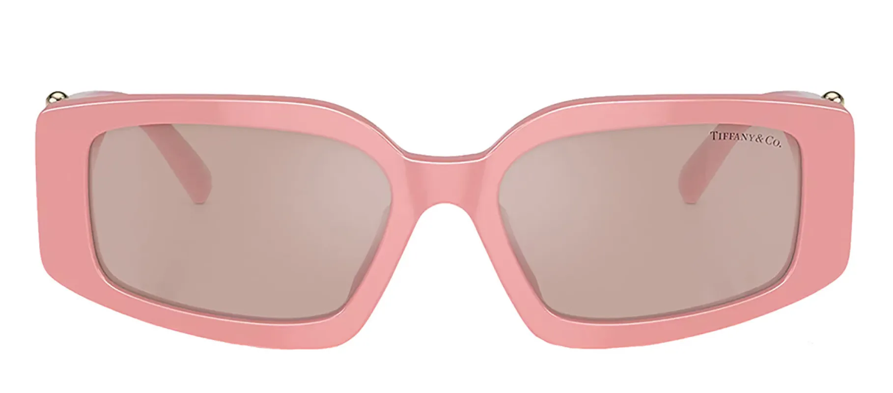 Tiffany & Co. TF 4208U 8383/5 Rectangle Plastic Pink Sunglasses with Pink Mirror Lens sold by Gaffos