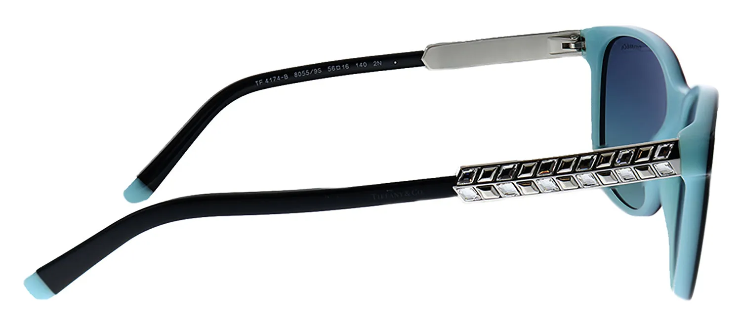 Tiffany & Co. TF 4174B 80559S Square Plastic Black Sunglasses with Blue Gradient Lens sold by Gaffos product image thumbnail 3