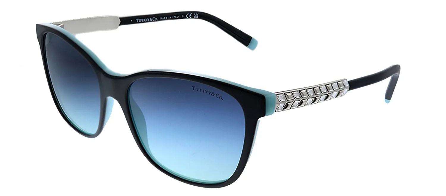 Tiffany & Co. TF 4174B 80559S Square Plastic Black Sunglasses with Blue Gradient Lens sold by Gaffos product image thumbnail 2