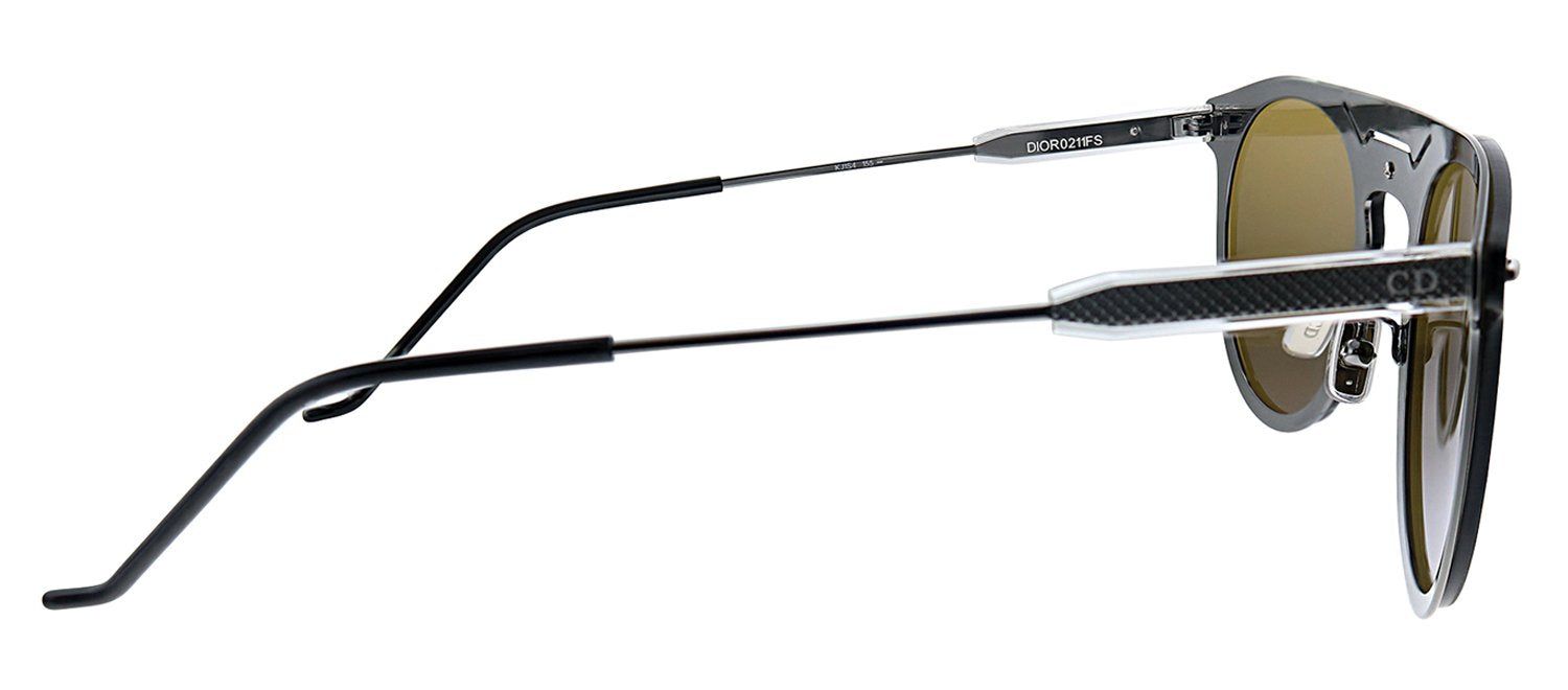 Dior CD 211FS KJ1 Aviator Metal Dark Ruthenium Sunglasses with Blue Mirror Lens sold by Gaffos product image thumbnail 3