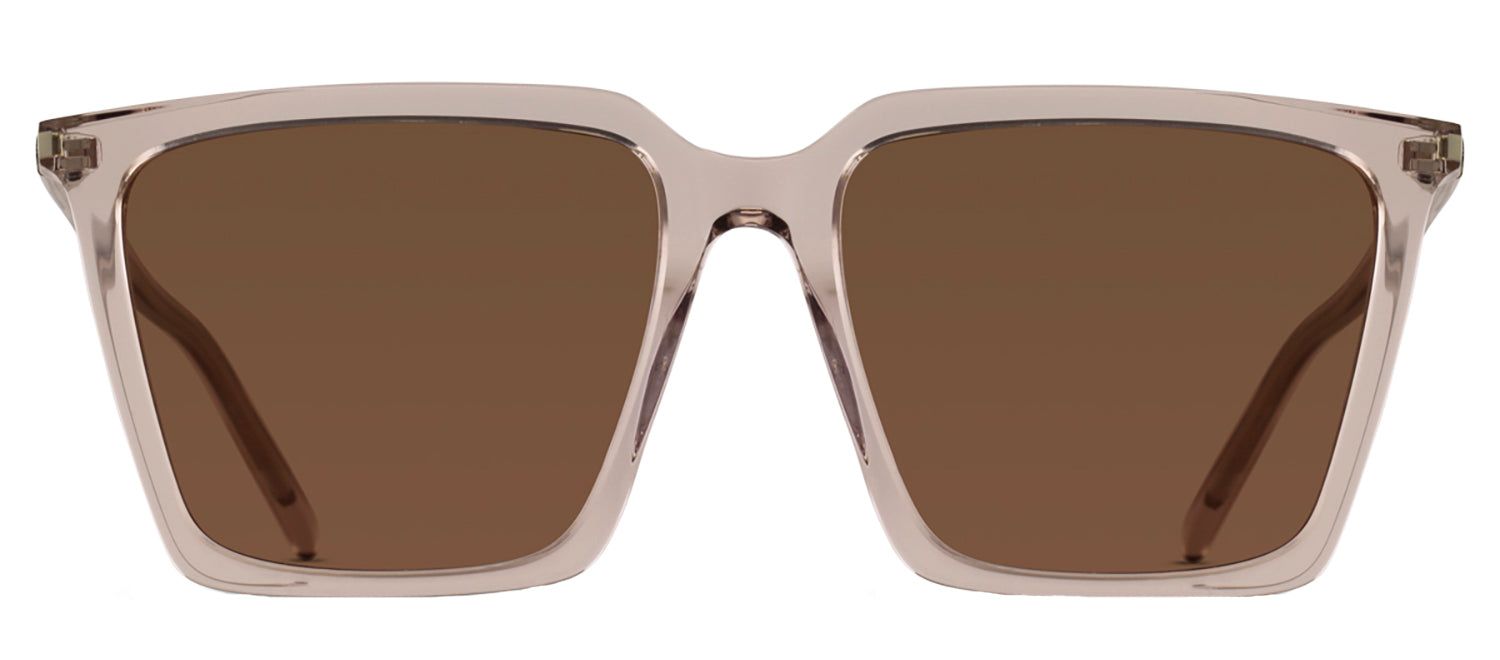 Saint Laurent SL 474S 3 Square Plastic Clear Sunglasses with Brown Lens sold by Gaffos