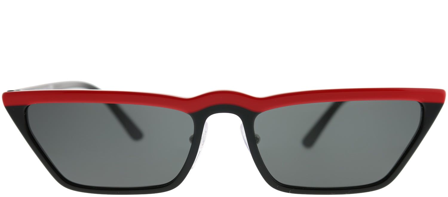 Prada PR 19US YVH5S0 Cat-Eye Plastic Black Sunglasses with Grey Lens sold by Gaffos