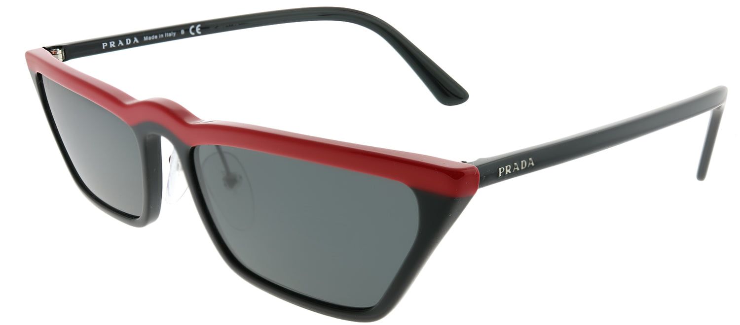Prada PR 19US YVH5S0 Cat-Eye Plastic Black Sunglasses with Grey Lens sold by Gaffos product image thumbnail 2