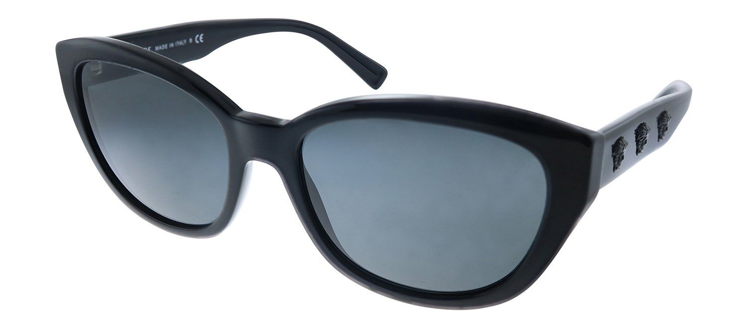 Versace VE 4343 GB1/87 Oval Plastic Black Sunglasses with Grey Lens sold by Gaffos product image thumbnail 2