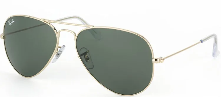 Ray-Ban RB 3044 L0207 Aviator Metal Gold Sunglasses with Green Lens sold by Gaffos product image thumbnail 2