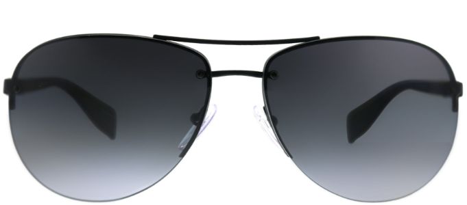 Prada Linea Rossa PS 56MS DG05W1 Aviator Metal Black Sunglasses with Grey Gradient Polarized Lens sold by Gaffos