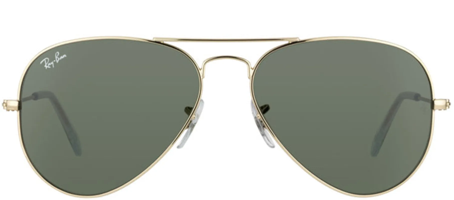 Ray-Ban RB 3044 L0207 Aviator Metal Gold Sunglasses with Green Lens sold by Gaffos