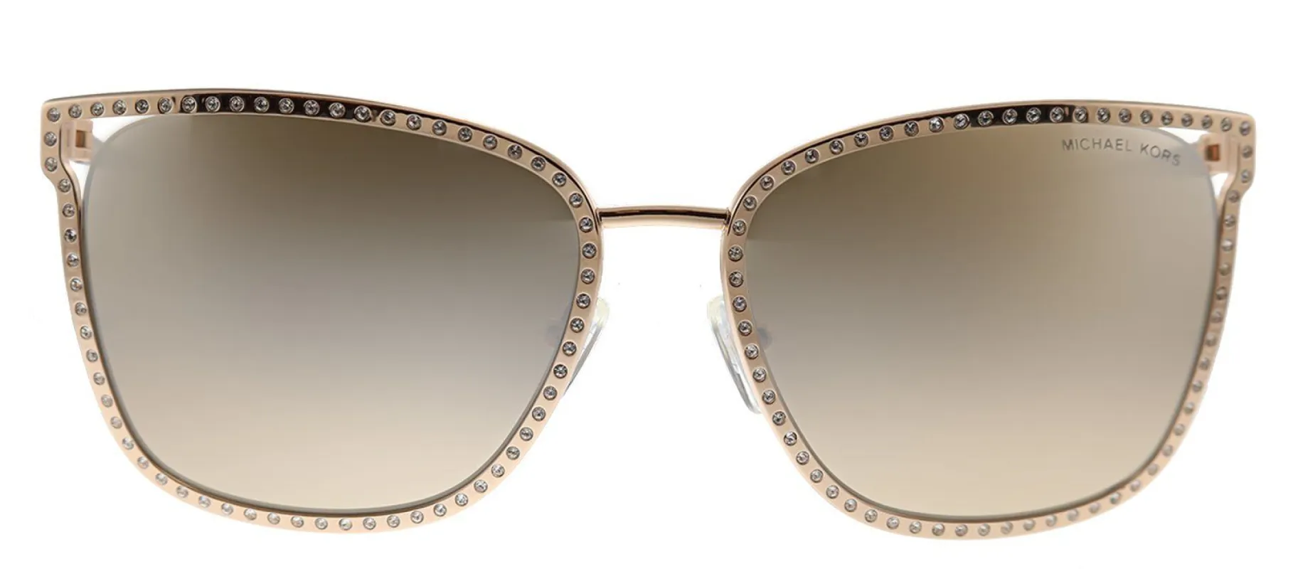 Michael Kors Stockholm MK 1098B 11088Z Square Metal Gold Sunglasses with Brown Gradient Lens sold by Gaffos