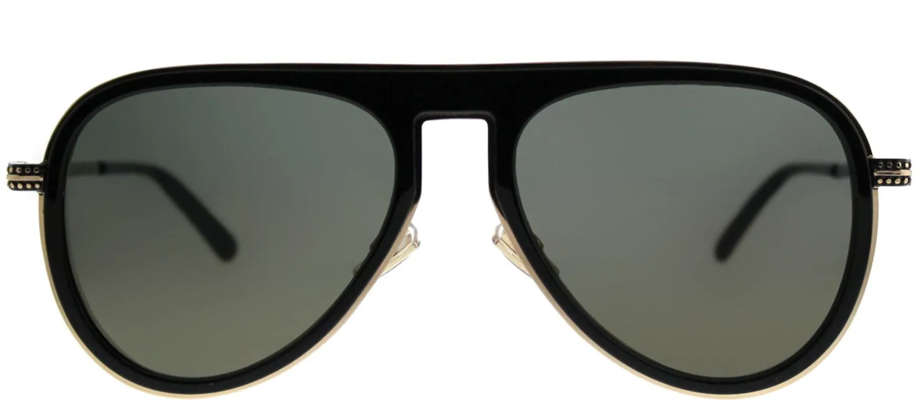 Jimmy Choo JCM Carl 807 K1 Aviator Metal Black Sunglasses with Gold Mirror Lens sold by Gaffos