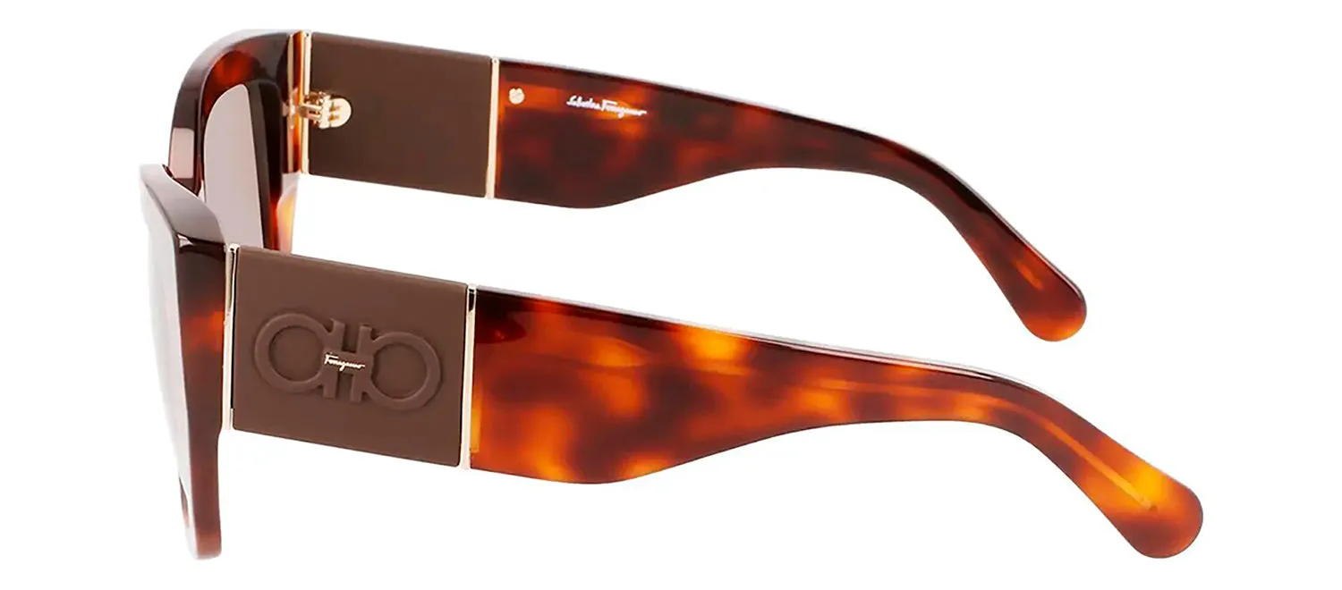 Salvatore Ferragamo SF 1045S 238 Butterfly Plastic Tortoise Sunglasses with Brown Lens sold by Gaffos product image thumbnail 3
