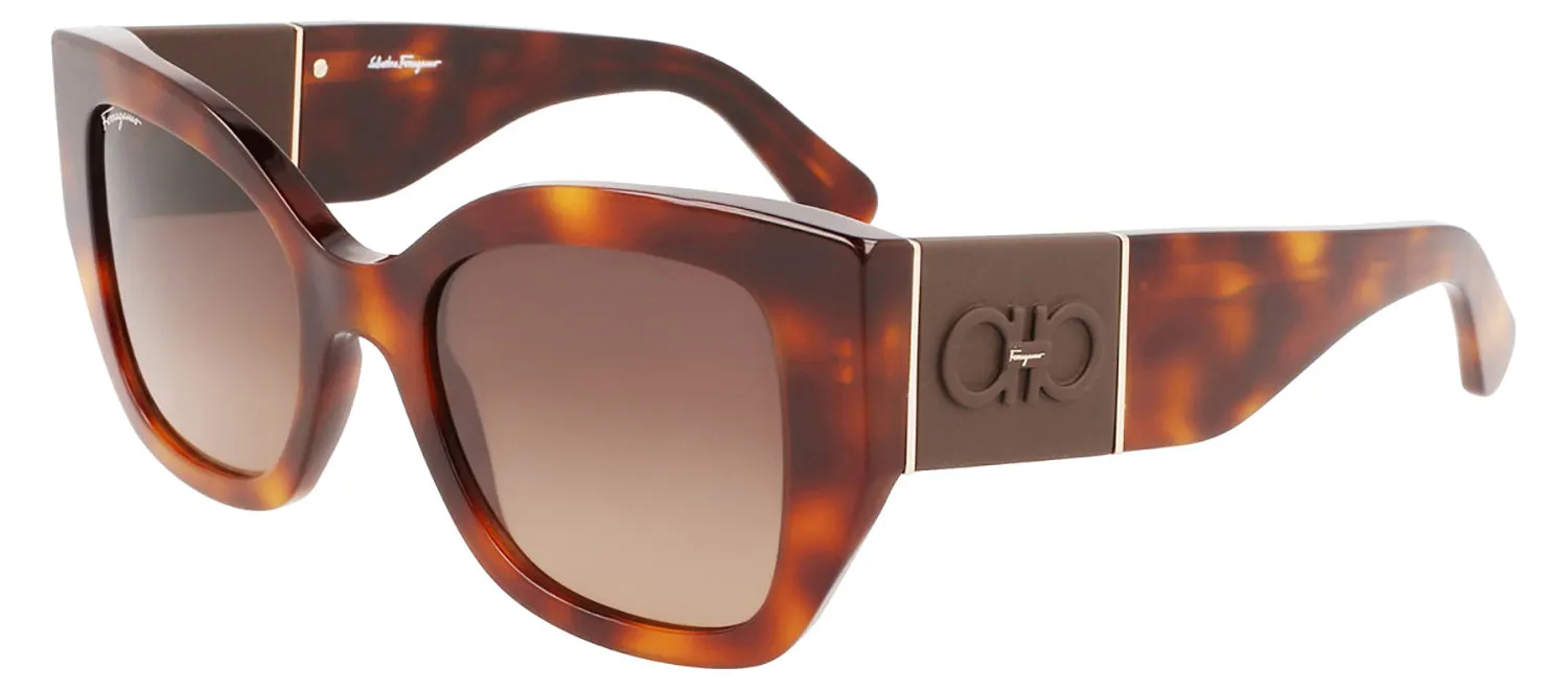 Salvatore Ferragamo SF 1045S 238 Butterfly Plastic Tortoise Sunglasses with Brown Lens sold by Gaffos product image thumbnail 2