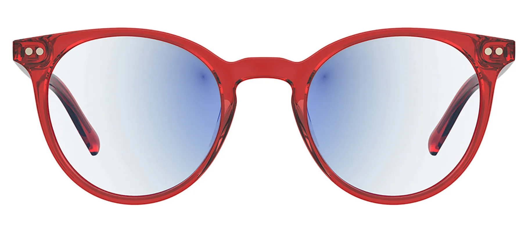 Kate Spade KS Misa C9A Round Plastic Red Reading Glasses with Clear Blue Block Lens sold by Gaffos